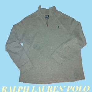 Ralph Lauren Polo 100% cotton half zip rugby type top